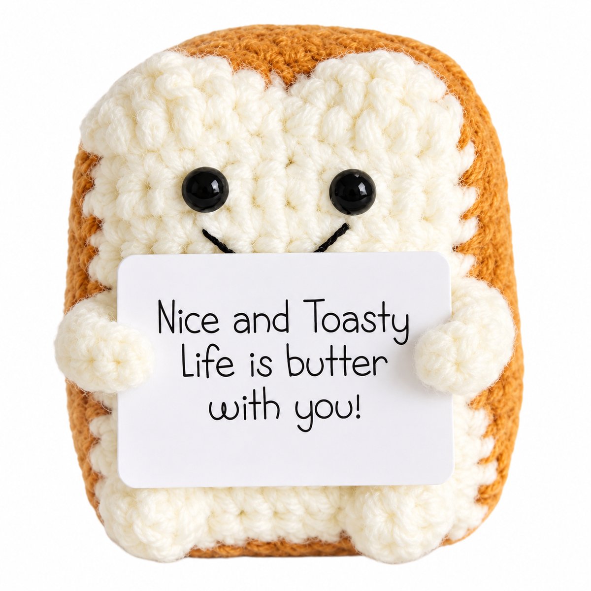 Nina’s Giftshop® Positieve Toast – Handgemaakt Cadeau – Grappig Cadeau voor Hem & Haar – Opkikker Cadeau – Cadeautje voor Collega, Vriend & Partner