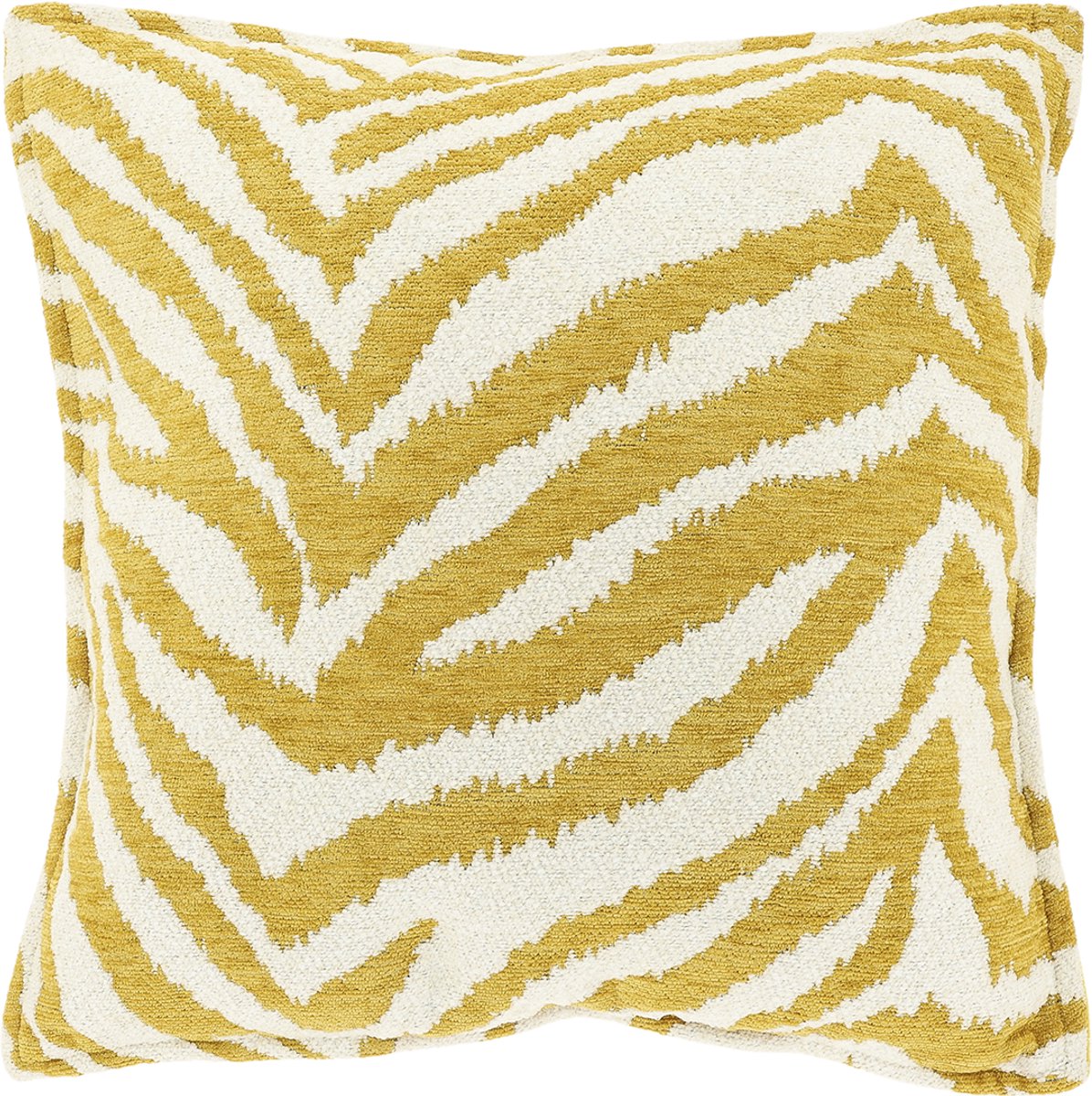 Unique Living Sierkussen Rowan 45x45cm - Glowy Yellow Geel
