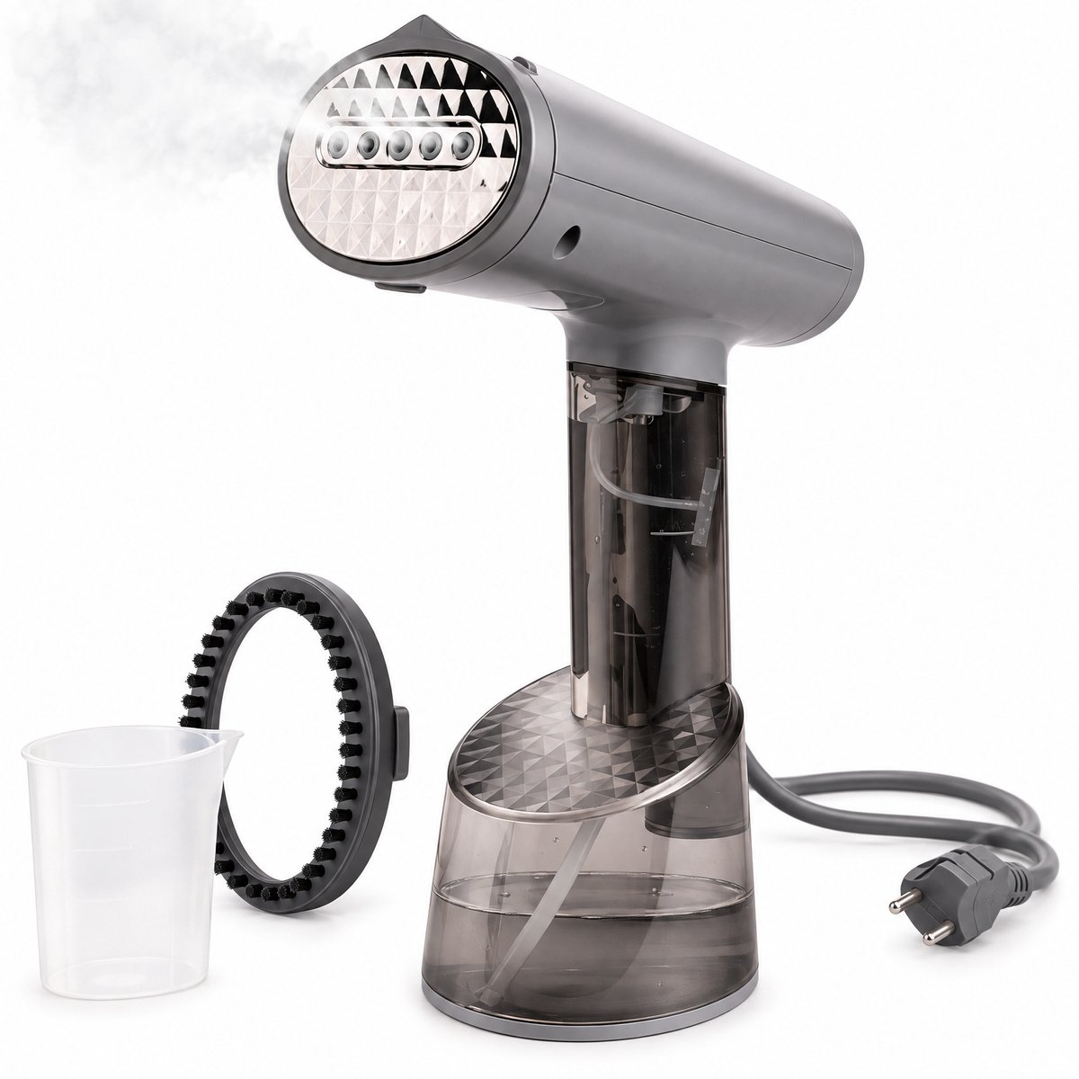 Cheqo® Kledingstomer 2 in 1 - Handheld Handstomer - Stoomapparaat Kleding - Kleding Stomer - Ontkreuker - Stoomstrijkijzer - Stoomreiniger - Garment Steamer - Steamer voor Kleding voor Thuis en op Reis - Verticaal en Horizontaal