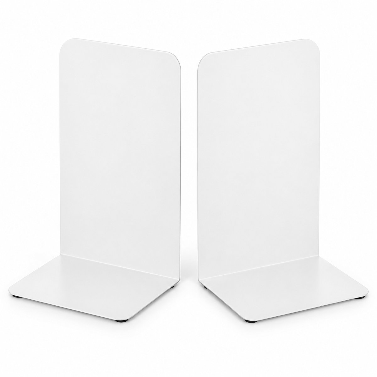 Hauskraft - Boekensteun Set - 2 Metalen Boekensteunen - 19,5 cm - Wit