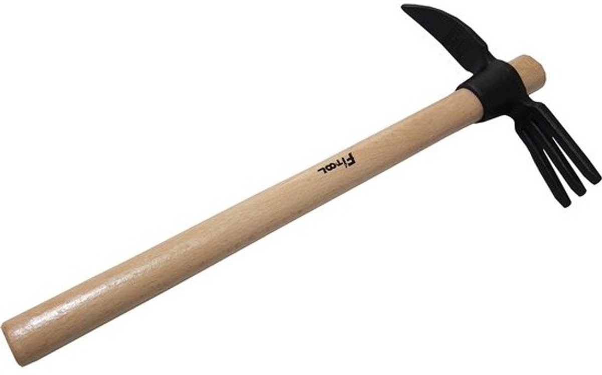 Tuingereedschap - Handcultivator - Voor tuinieren, wieden en planten - Gesmeed staal - Handvat 50 cm
