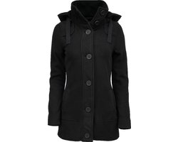 Brandit Square Fleece Dames Tussenseizoensjas - zwart - 3XL