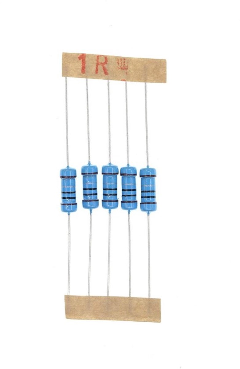 Metaalfilmweerstanden - Elektronische componenten - Schakelcircuits - 1 Watt - 1% - 1 Ohm