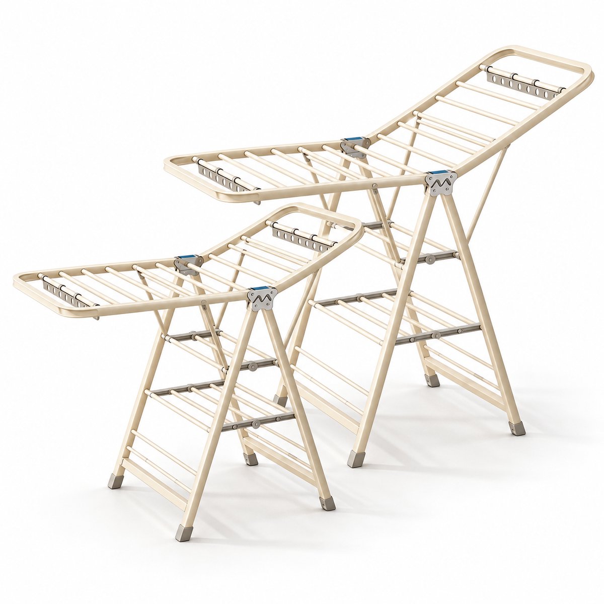 ProductXpert DryPro™ - Wasrek - Droogrek Inklapbaar - Opvouwbaar - 2-Delige Set - 160 + 180 cm - Beige