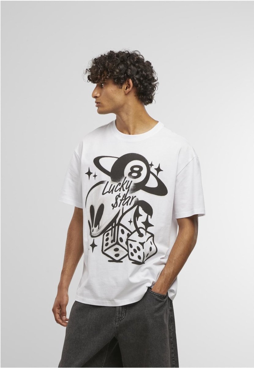 Mister Tee Planet Alien Oversize Heren Tshirt 5XL Wit