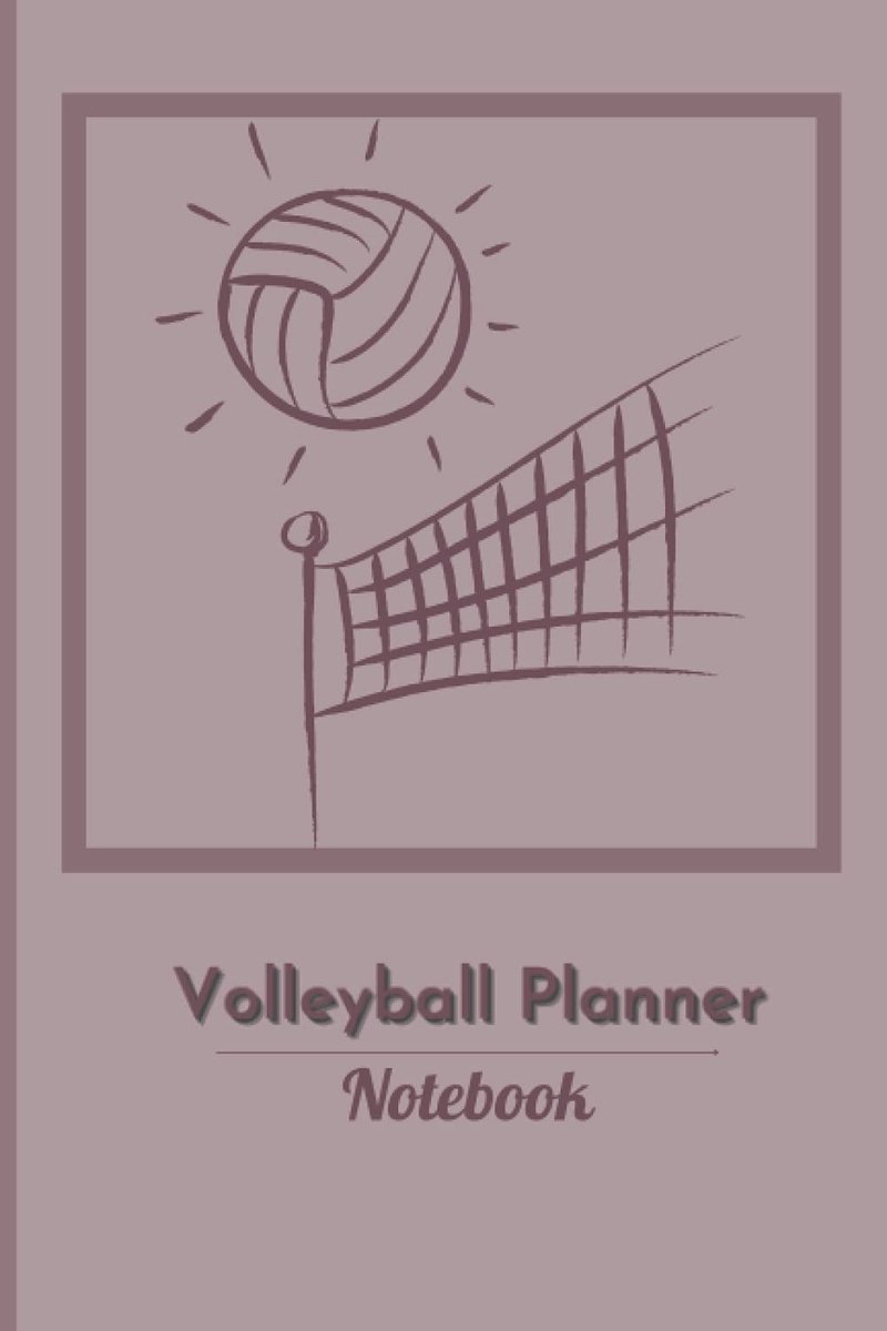 Volleyball Planner Notebook: volleyball journal 6x9 90 pages - ShopVlot