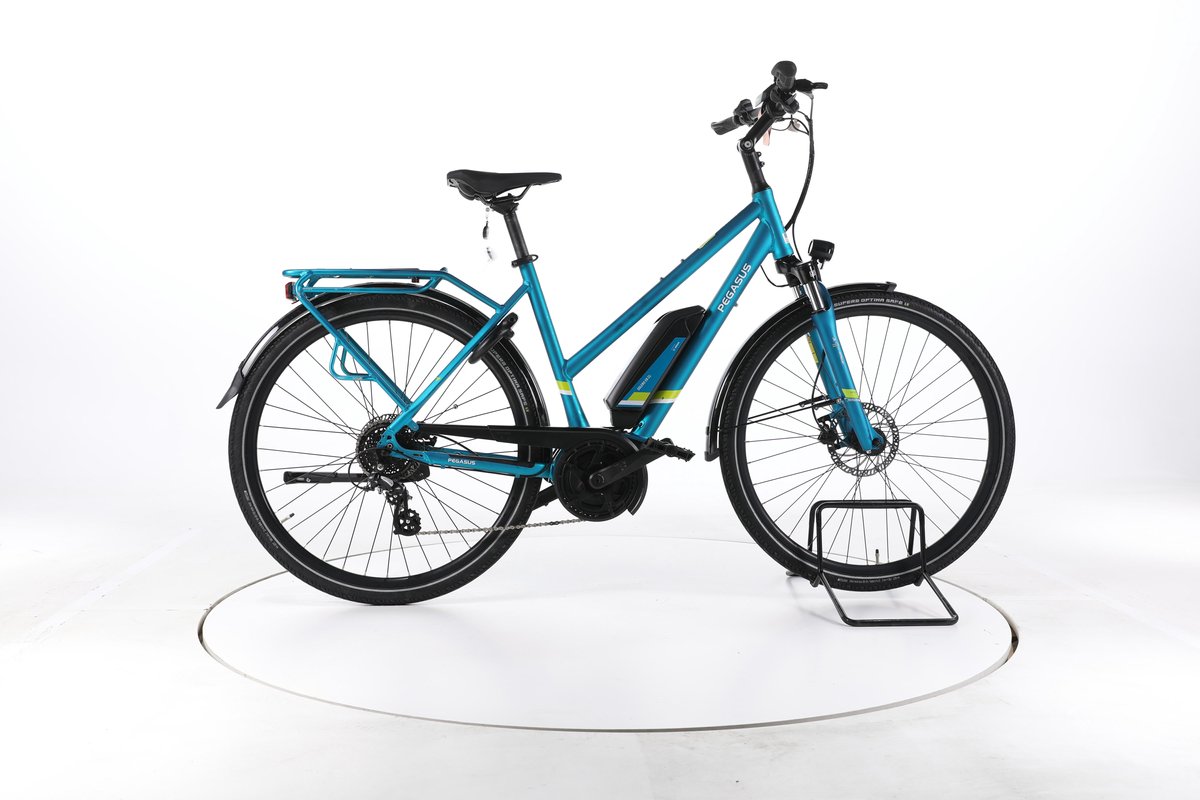 Pegasus Solero E8 Plus Elektrische trekkingfiets Bosch Accu 500Wh 28" blauw Pro