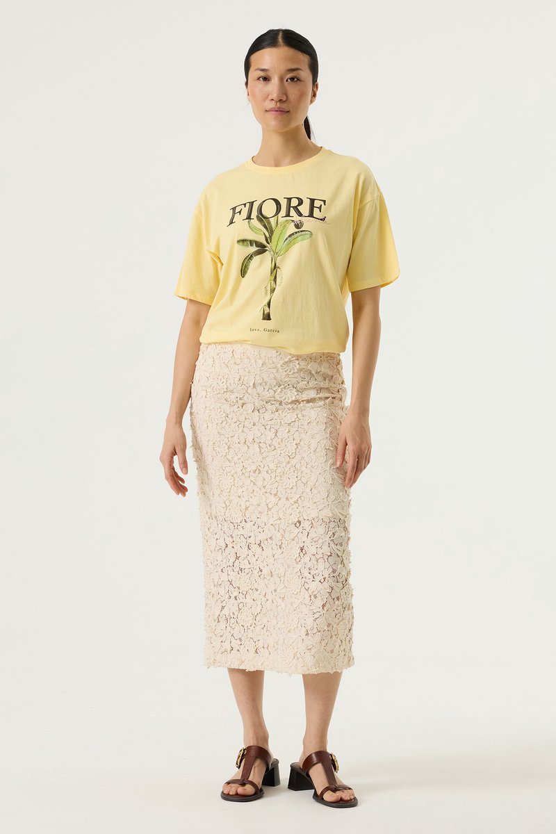 GARCIA Dames Effen Rok Wit