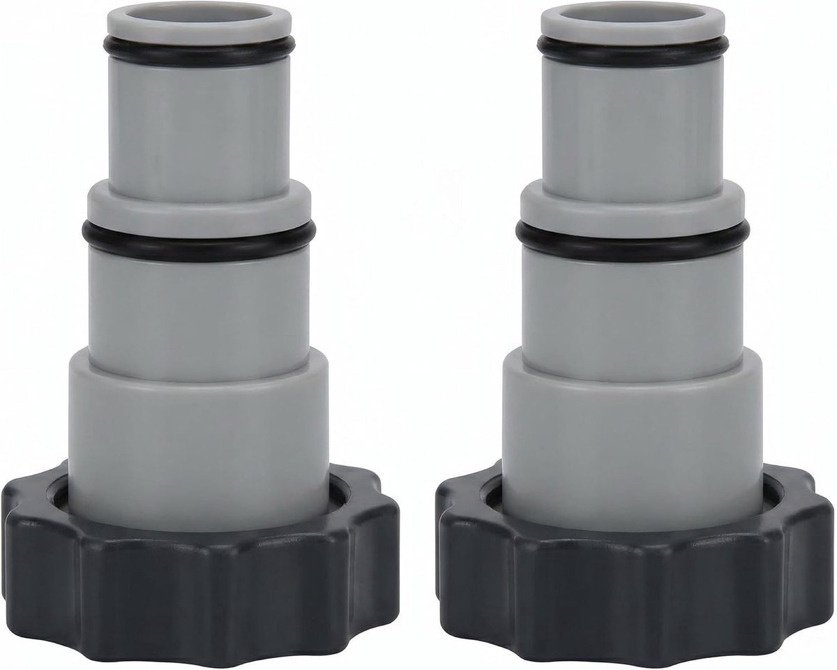 2 stuks zwembadslangadapter, slangadapter met binnendraad voor Ø 32 mm en Ø 38 mm slangverbinders - ShopVlot