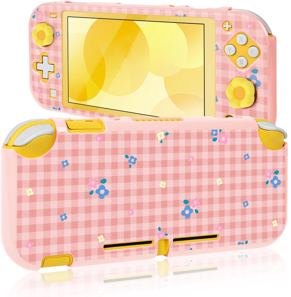 DLseego Beschermhoes voor Switch Lite, Bloemen Afdrukken Hard PC Volledige Bescherming Shell Cover Anti Krassen Huid - ShopVlot