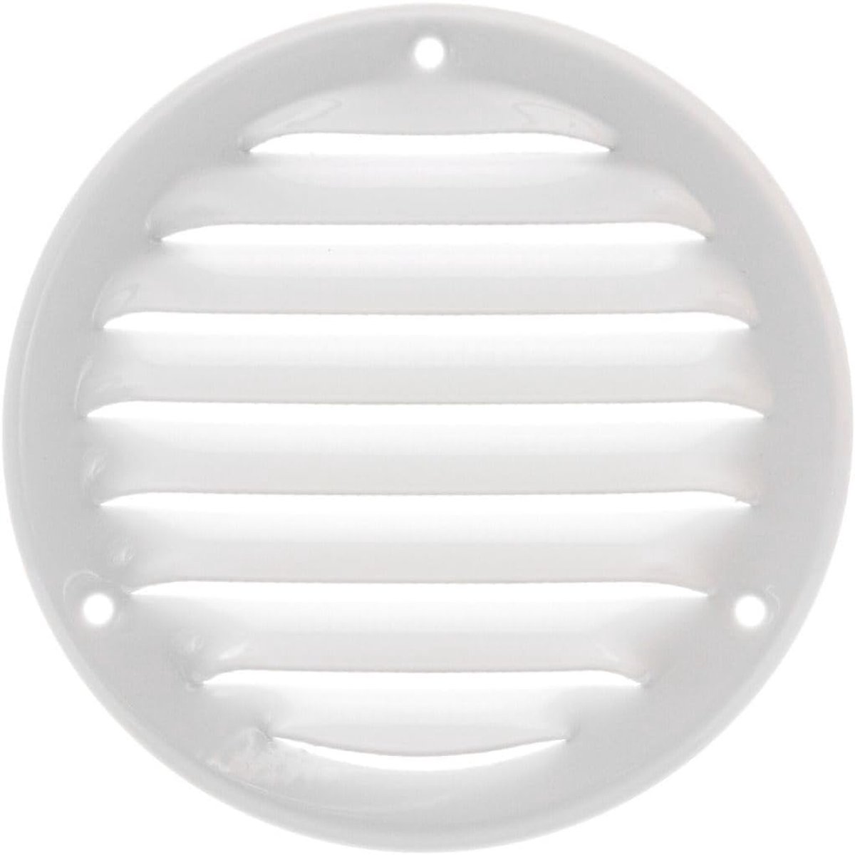 Ø 100mm White Steel Ventilation Grille with Mosquito Mesh - Metal Ventilation Grilles - ShopVlot