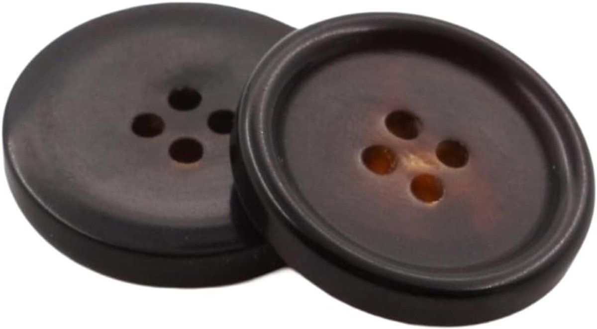 20 Stuks 25 mm Natuurlijke Echte Hoorn Knopen voor Kledingdecoratie, Hemd, Mantel en Kostuum Knopen