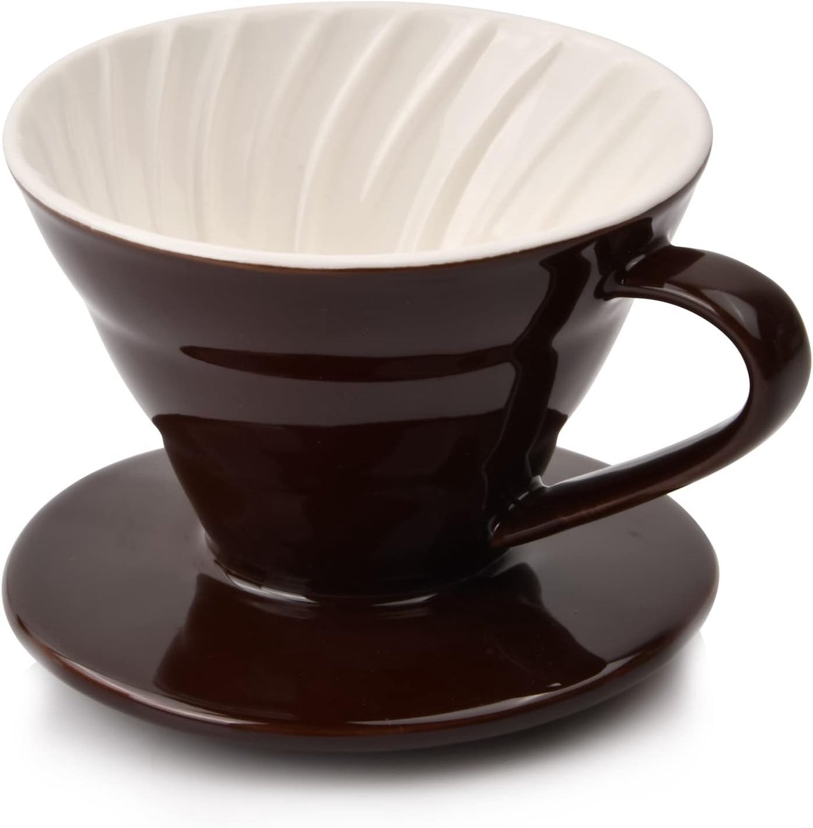 Porcelain Coffee Filter, Ceramic Filter Holder for Coffee, Filter Cup, Coffee Cup, Reusable Container, Manual Coffee - ShopVlot