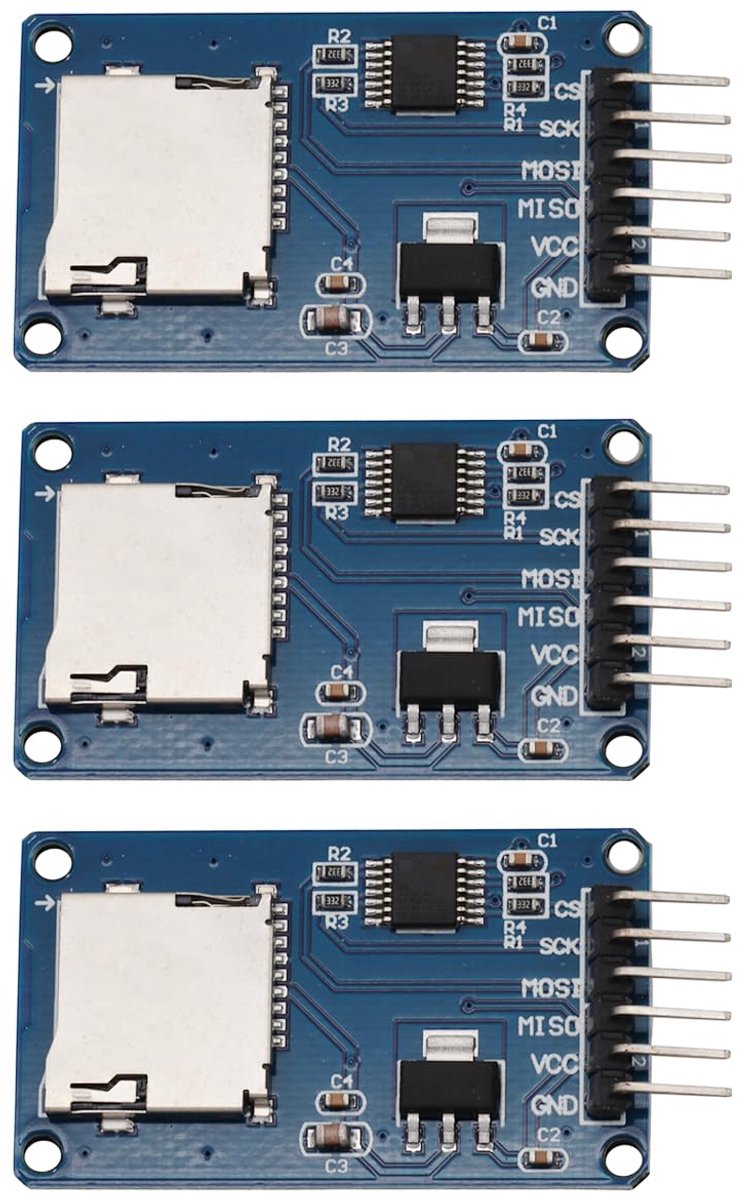 Micro-SD-kaartmodule 3,3 V/5 V - SPI-interface - met niveauconversiechip - eenvoudig te gebruiken - ShopVlot