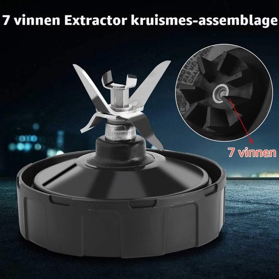 Vervangende Mesbasis voor Mixer, Reserveonderdeel voor Kruis Snijmes, Accessoires voor Nutri Mixer 1000 W en 1500 W, Keukenapparatuur en Blenders — afbeelding 2