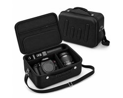 Sounix Cameratas Hard Case - Cameratas en Beschermhoes - Reisdraagtas -voor digitale Camera - Handvat en Accessoirevak - Zwart