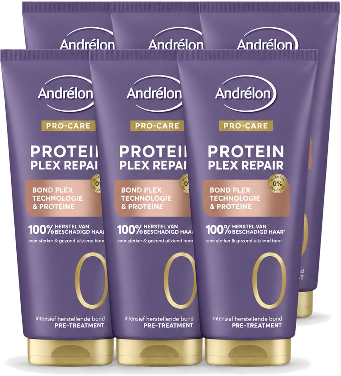 6 x Andrélon – Pre-Treatment – Pro Care Protein Plex Repair – 170 ml - Voordeelverpakking - 6 stuks