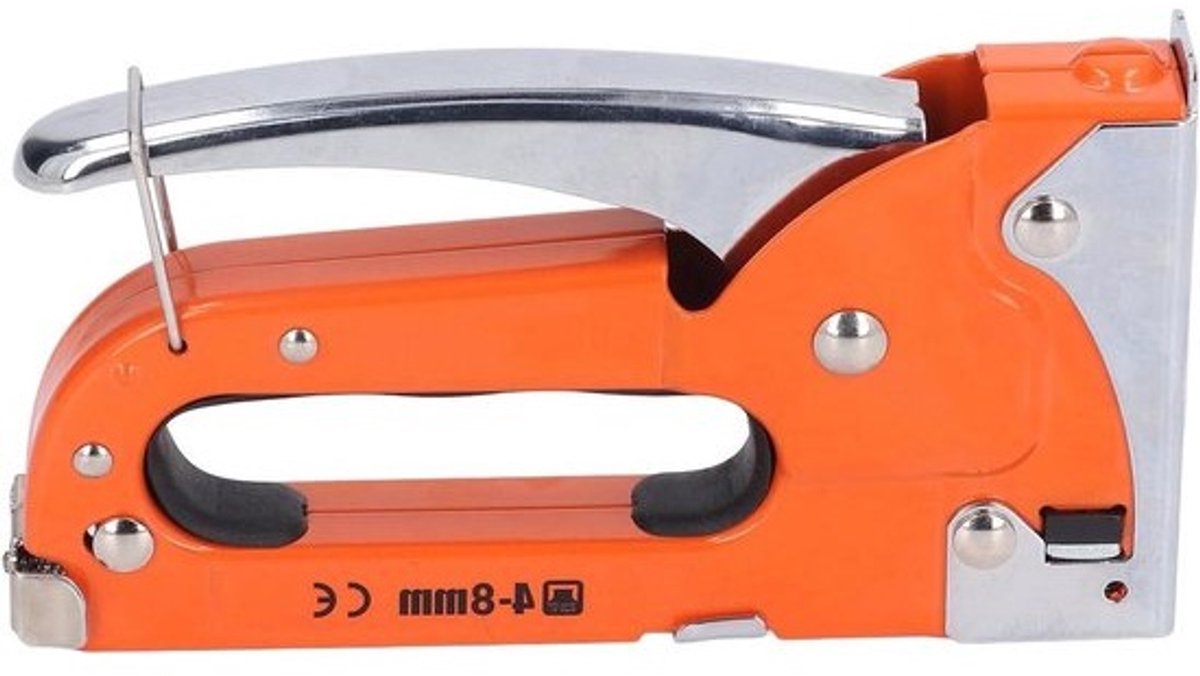 3-in-1 nietpistool - Professionele tacker - Voor houtbewerking en klussen - Antiblokkeertechnologie - 4-8 mm nietjes - Zilver