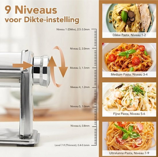 CLGP® Pasta Machine - Pasta Maker - Pasta Tool van Merkloos — afbeelding 4