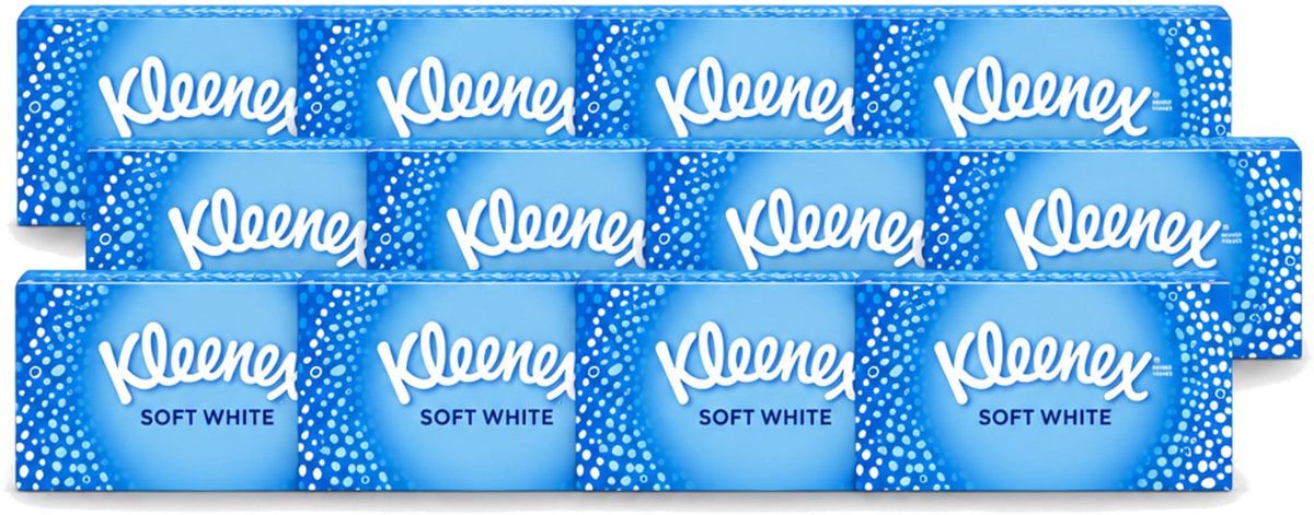 12 x Kleenex - Tissues - Soft White - 70 Tissues - Voordeelverpakking - 12 stuks