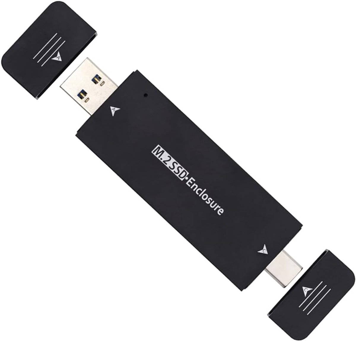 CY NGFF 10Gbps Combo Type-C USB3.0 naar M-Key NVMe M.2 NGFF SATA SSD PCBA behuizing 2242/2230mm adapter RTL9210B - ShopVlot