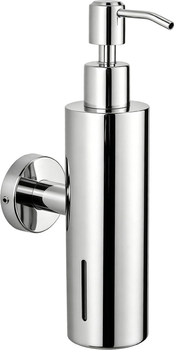 VDN Stainless Zeeppompje - Zeepdispenser wandmontage - Chroom - Hangend - RVS