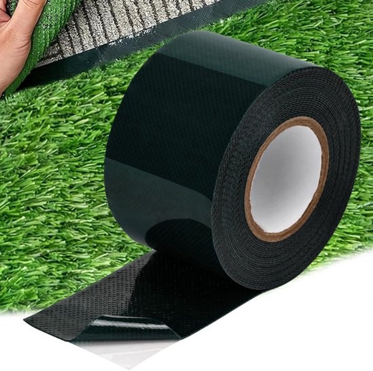 Kunstgrasplakband - Dubbelzijdig gazonlint - Voor bevestiging buitenshuis - Waterdicht en weerbestendig - 5cm x 5m