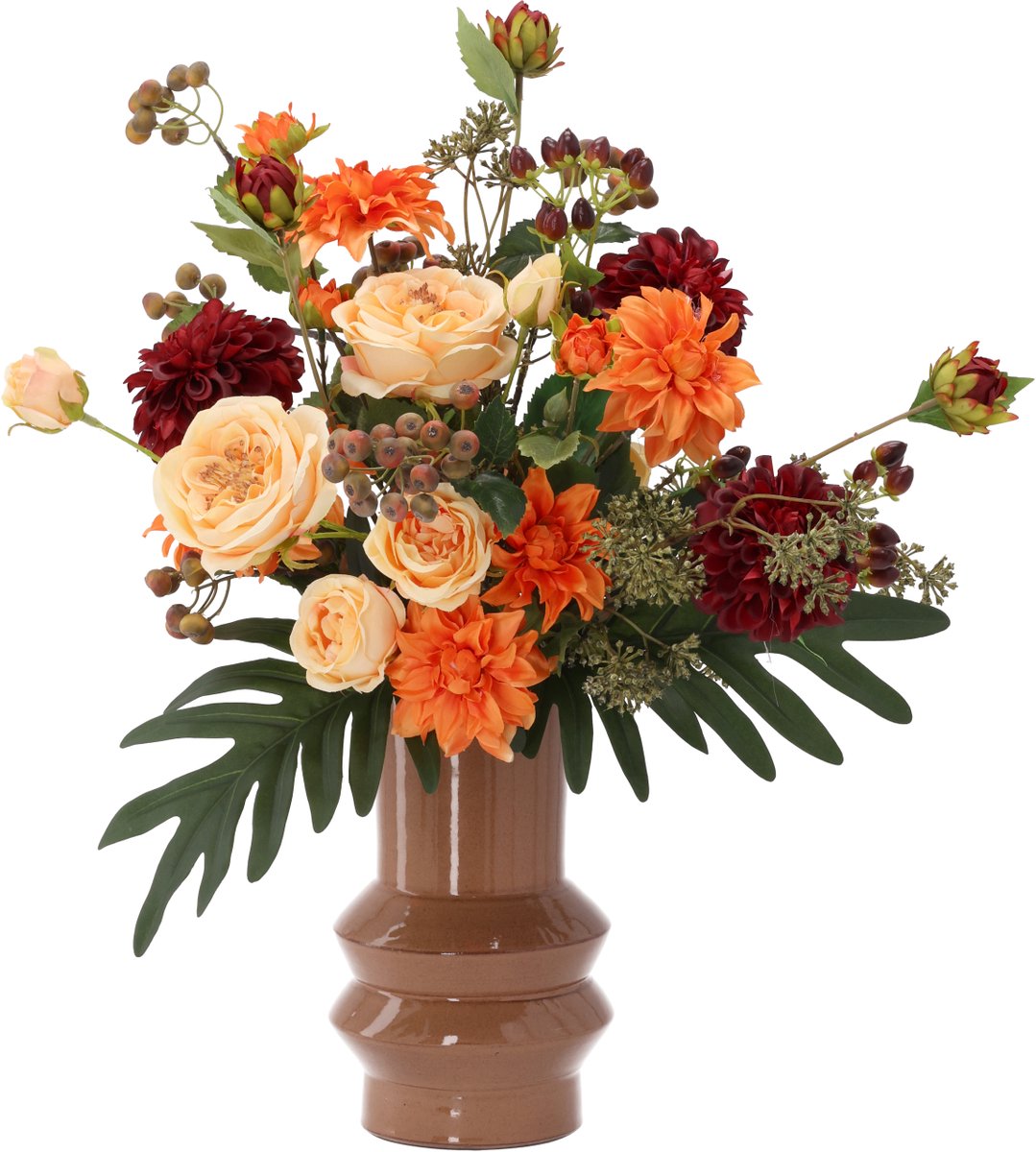 maxifleur Kunstplanten Kunst herfstboeket Tina Chicago 60cm Meerkleurig