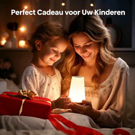 Namajunas - Nachtlampje - nachtlampje volwassenen - Tafellamp slaapkamer - met sensor - 13 lichtbronnen en 5 helderheidsniveaus, geschikt voor kinderkamers, bureaus, slaapkamers en kinderfeestjes, een ideaal cadeau voor kinderen. van Namajunas — afbeelding 5