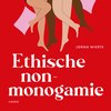 Drie paar benen in verschillende huidtinten, met de titel 'Ethische non-monogamie' van Jorna Wierts.