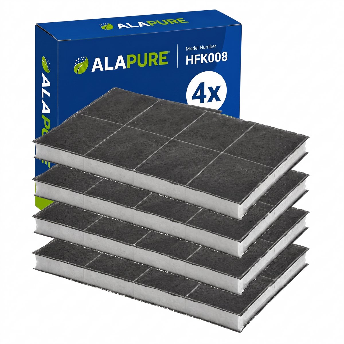 4x Koolstoffilter voor Küppersbusch 00460008 / 460008