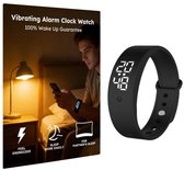 Trilwekker – LED-wekkerarmband – Geschikt voor diepe slapers en slechthorenden – Armband met lichaamstemperatuurmeting – Stil alarm – Fitnesstracker – Armband met timerfunctie