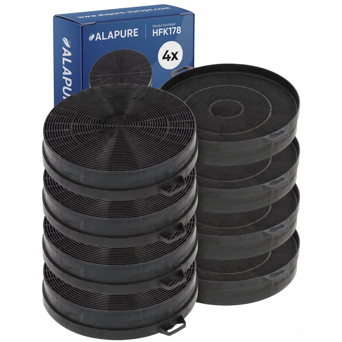 4x Koolstoffilter voor KKT Kolbe 353121 / 00353121 (2St.)