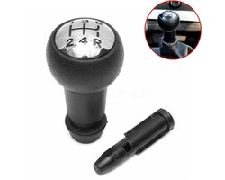 5-versnellingspookknop - Sportieve look, ergonomisch, zwart en chroom - Compatibel geschikt voor 106, 206, 207, 307, 406, 407, 508, 3008, C1, C2, C3, C4 en meer