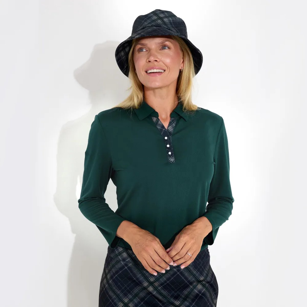 Abacus Golf Limerick 3/4 Sleeve Damestrui Groen XL Vrouw