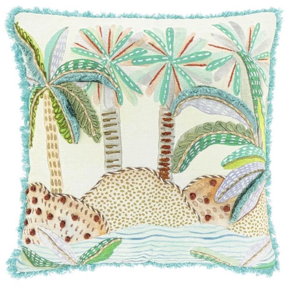 Unique Living Sierkussen Sofia - Dessin 1 - 45x45cm Multikleur