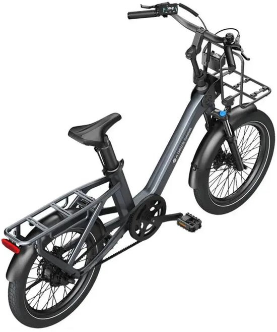 ADO Air One Ultra - Elektrische Fiets - 20 inch - 250W motor - Actieradius tot 100 km - Automatische 3 versnellingen - 370Wh accu - Voorvering - Grijs — afbeelding 3