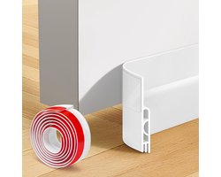 WELSTIK Deurafdichting, zelfklevend, 5 cm x 2 m, tochtstopper voor onder deuren, siliconen voordeur, afdichting voor - ShopVlot