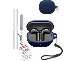 Case for SoundPEATS Air6 HS Earbuds, Shockproof Waterproof Soft Slim Silicone Cover with Cord, Keychain and Cleaning - ShopVlot
