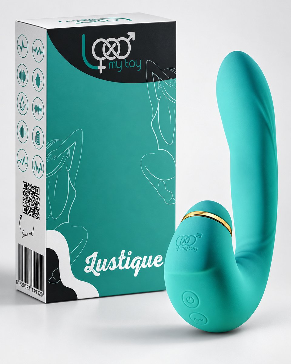 Bol.com Latenight® satisfaction - Luchtdruk Vibrator - G Spot Stimulator & Clitoris - Tong functie - 15 standen - Dildo - ook vo... aanbieding