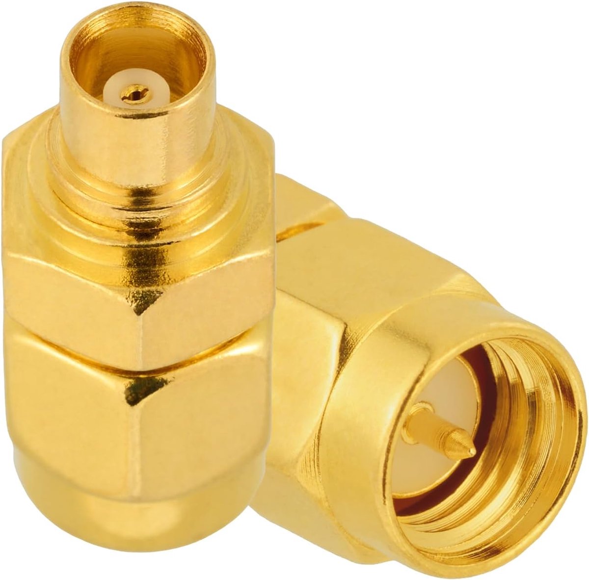 Vecys 2Pcs SMA Male to MCX Female Adapter 50 Ohm SMA to MCX RF Coaxial Adapter for Antenna 4G Lte Wifi Wlan Wireless - ShopVlot