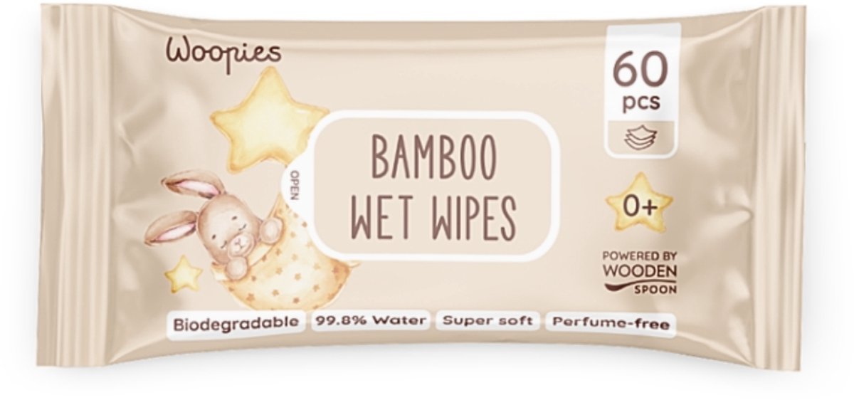 Woopies Biologisch Afbreekbare Bamboe Babydoekjes