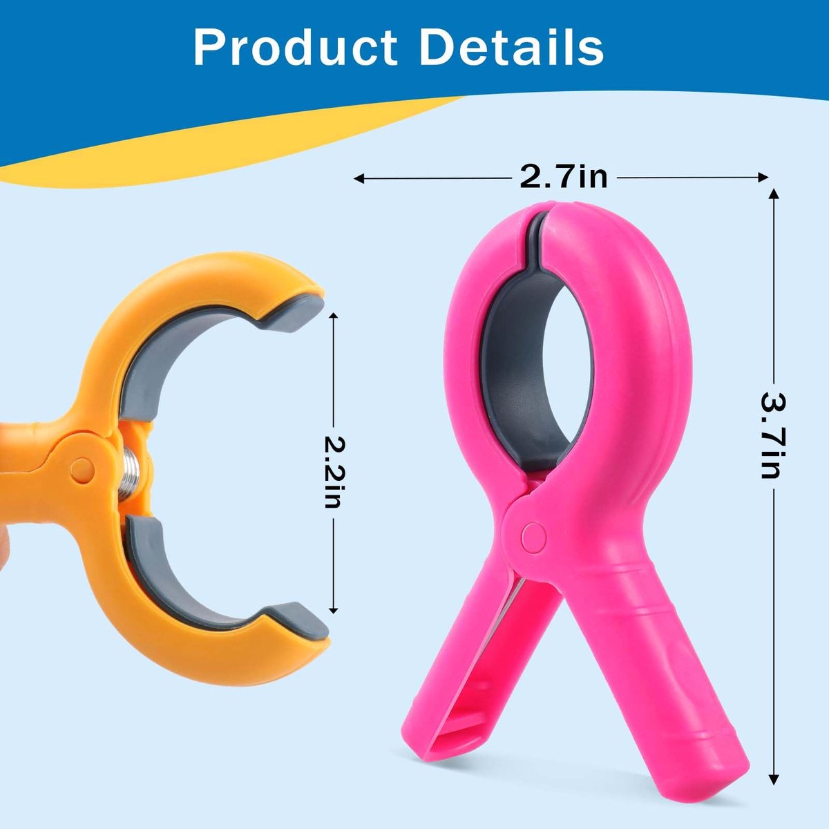 Strandhanddoekclips voor strandstoel, zware plastic wasknijpers, handdoekclips voor strandstoelen cruise - ShopVlot
