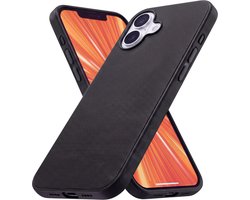 R2B Hoesje geschikt voor iPhone 17 en MagSafe - TechWoven Stijl - Telefoonhoesje – GSM Hoesje - Inclusief Screenprotector - Zwart