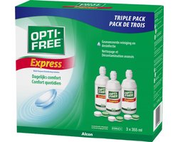 OPTI-FREE® Express® alles-in-één lenzenvloeistof | 3x 355ml voordeelpakket