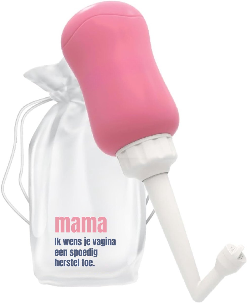 Kavora Peri Bottle - Vaginale Douche - Draagbare Bidet - Roze en Wit - 23cm x 8cm x 8cm