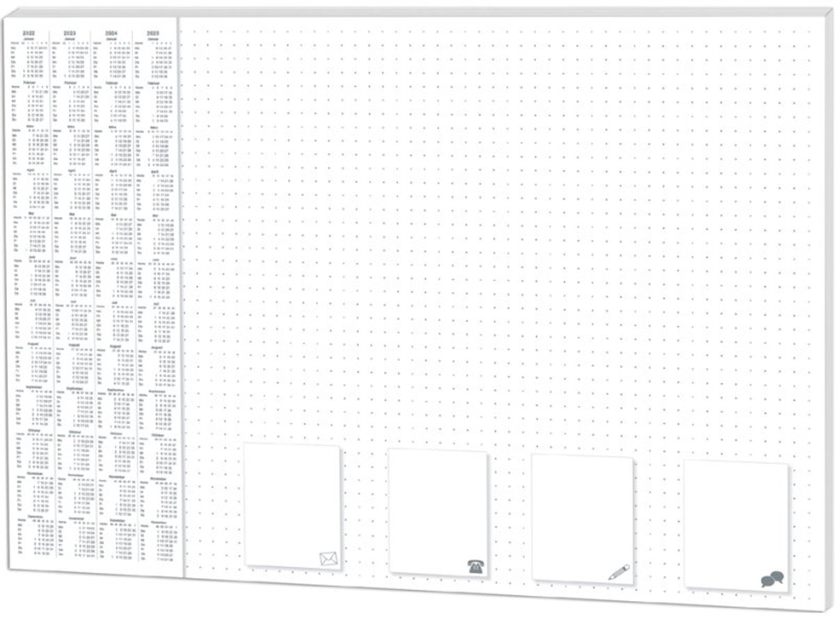 RNK Verlag schrijfonderlegger Office gestippeld, 600×420 mm, 30 vel