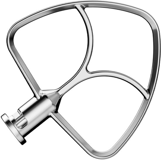 ZENC® Accessoireset geschikt voor KitchenAid 4.3, 4.7/4.8L Tilt-Head Stand Mixers Artisan & Classic Series - 3-Delig - RVS - 6-Draads Garde, Platte Mixer en Deeghaak — afbeelding 2