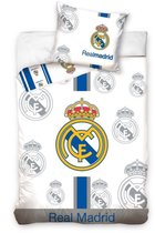 Real Madrid C.F. Dekbedovertrek - Eenpersoons - 140x200 cm - White