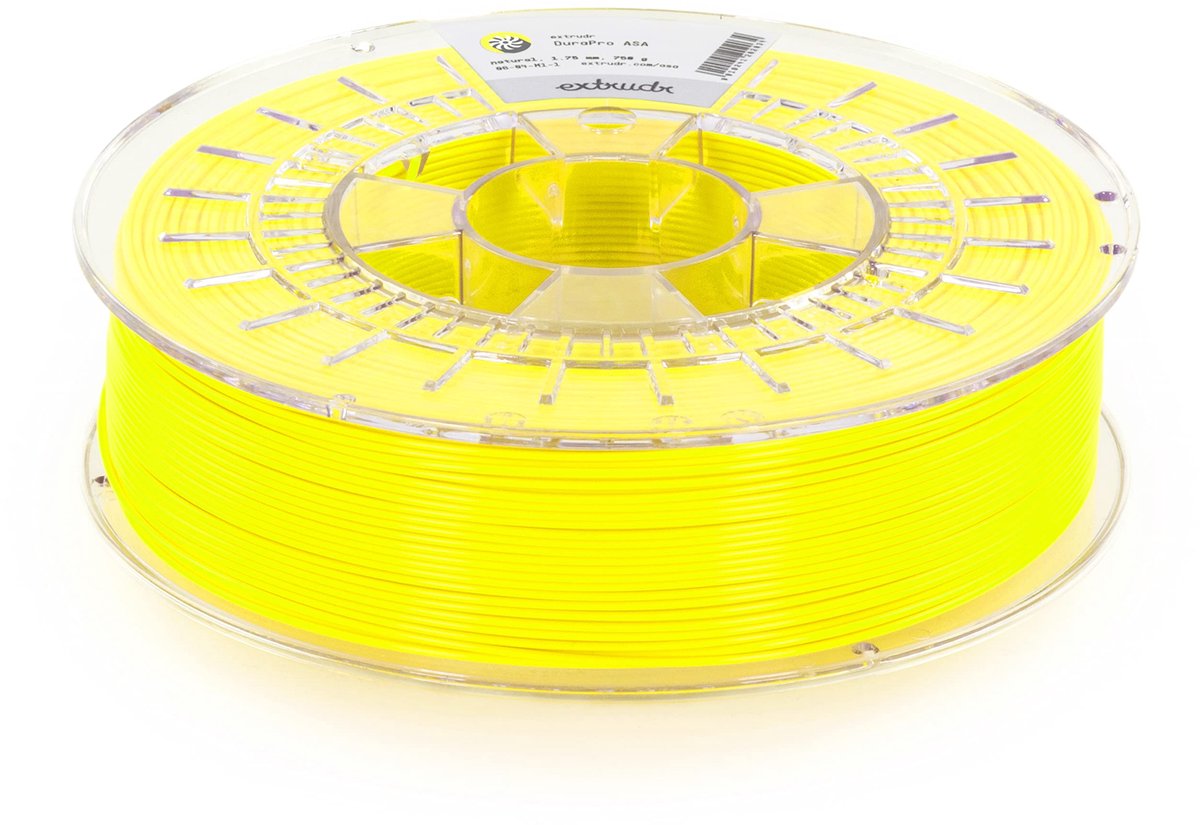 extrudr® DuraPro ASA ø1.75mm (750gr) 'NEON YELLOW' - 3D printer filament - Made in Austria - ShopVlot
